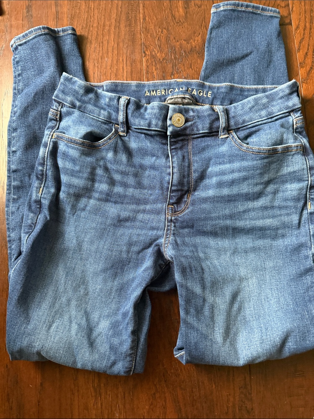 American Eagle Outfitters Women’s Blue curvy jegging Jeans 8L
